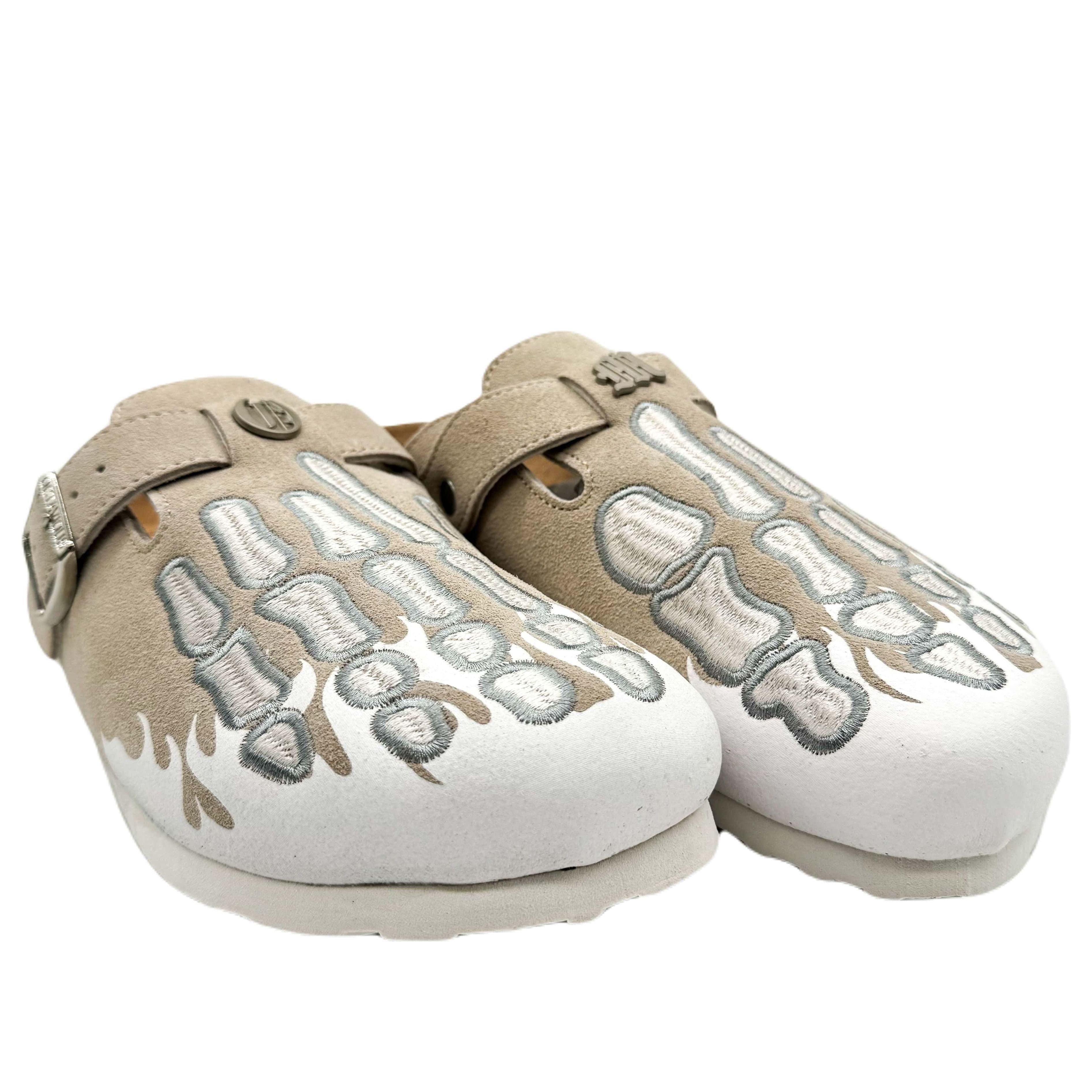 靴 Octavious Marks Fish Bone Clogs Octavius Marks Fish Bone Clogs Unisex Grey US Men's Size 7/8