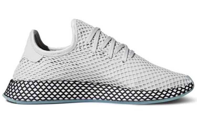 adidas gazelle silver green womens ADIDAS Size 12 White Pink Mesh Nylon Low Top Deerupt Runner Sneakers  Sui  Generis Designer Consignment