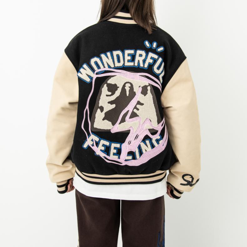 cactus jack for fragment manifest letterman jacket