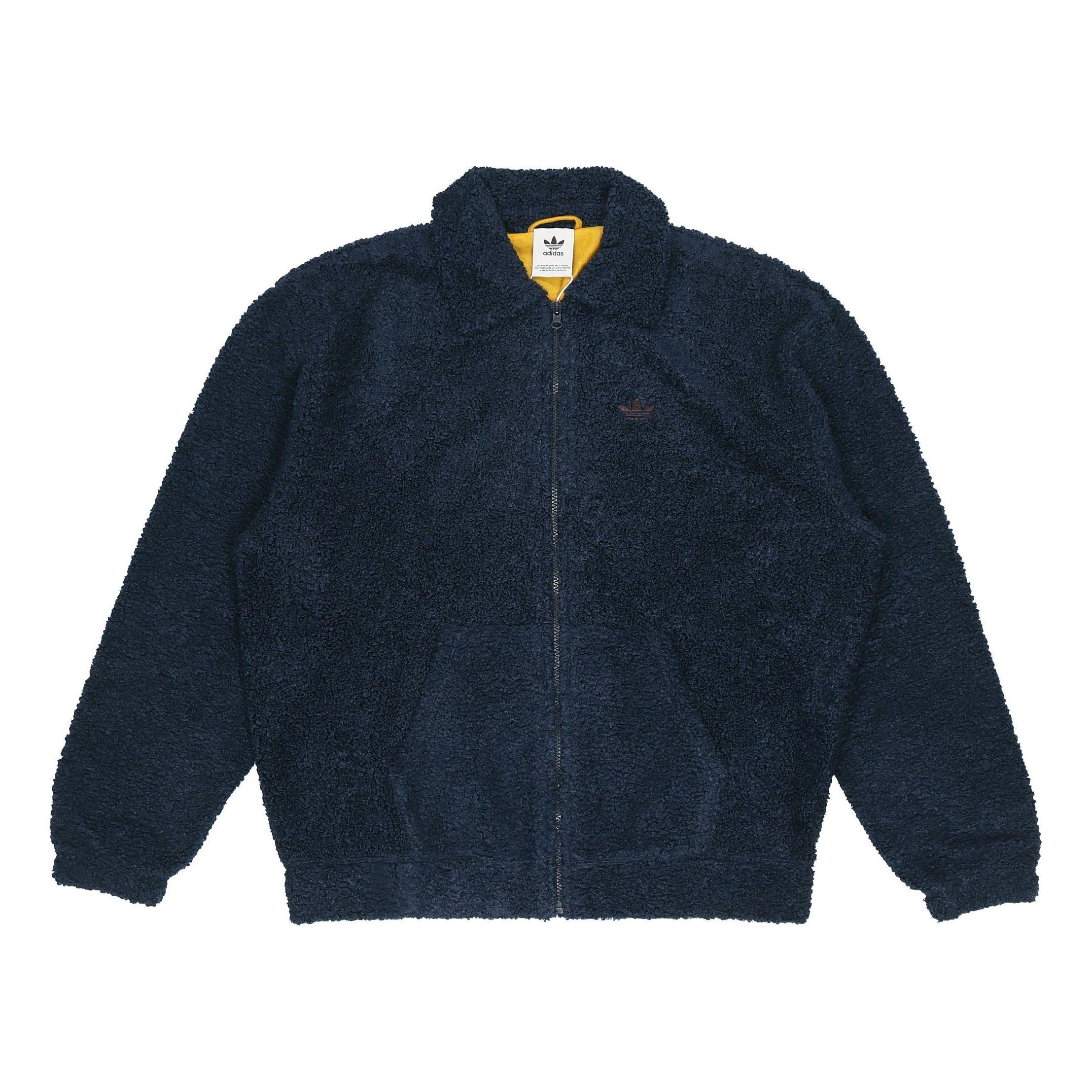 reacción Bloquear Lugar de la noche adidas Adida Original Ebroidered Logo Lapel Lab' Wool Port Jacket Navy Blue  for Men | Lyst