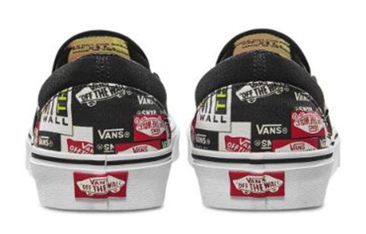 athletic shoes vans label mix slip on
