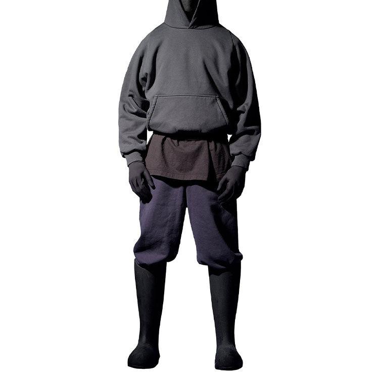 Yeezy Gap Ss22 Logo Shrunken Hoodie 'Dark' in Grey for Men | Lyst UK