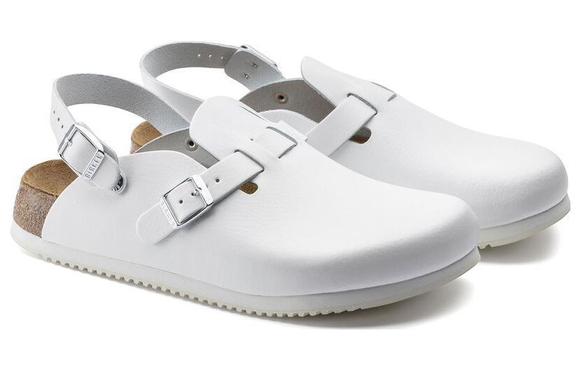 Birkenstock Kay Sl Natural Leather Narrow Fit Sandals in White for