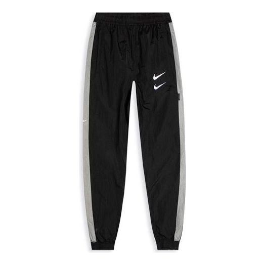 Nike Sportswear Swoosh Woven Pants Grey in Black for Men | Lyst
