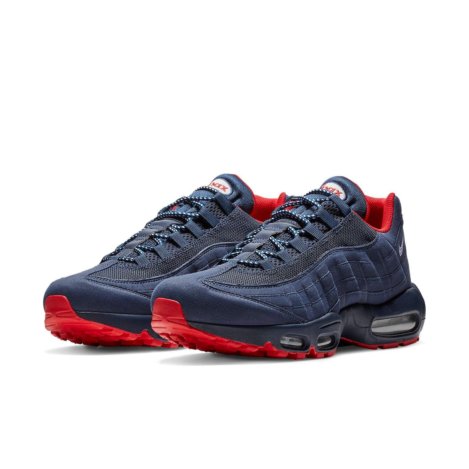 air max 95 navy blue and red