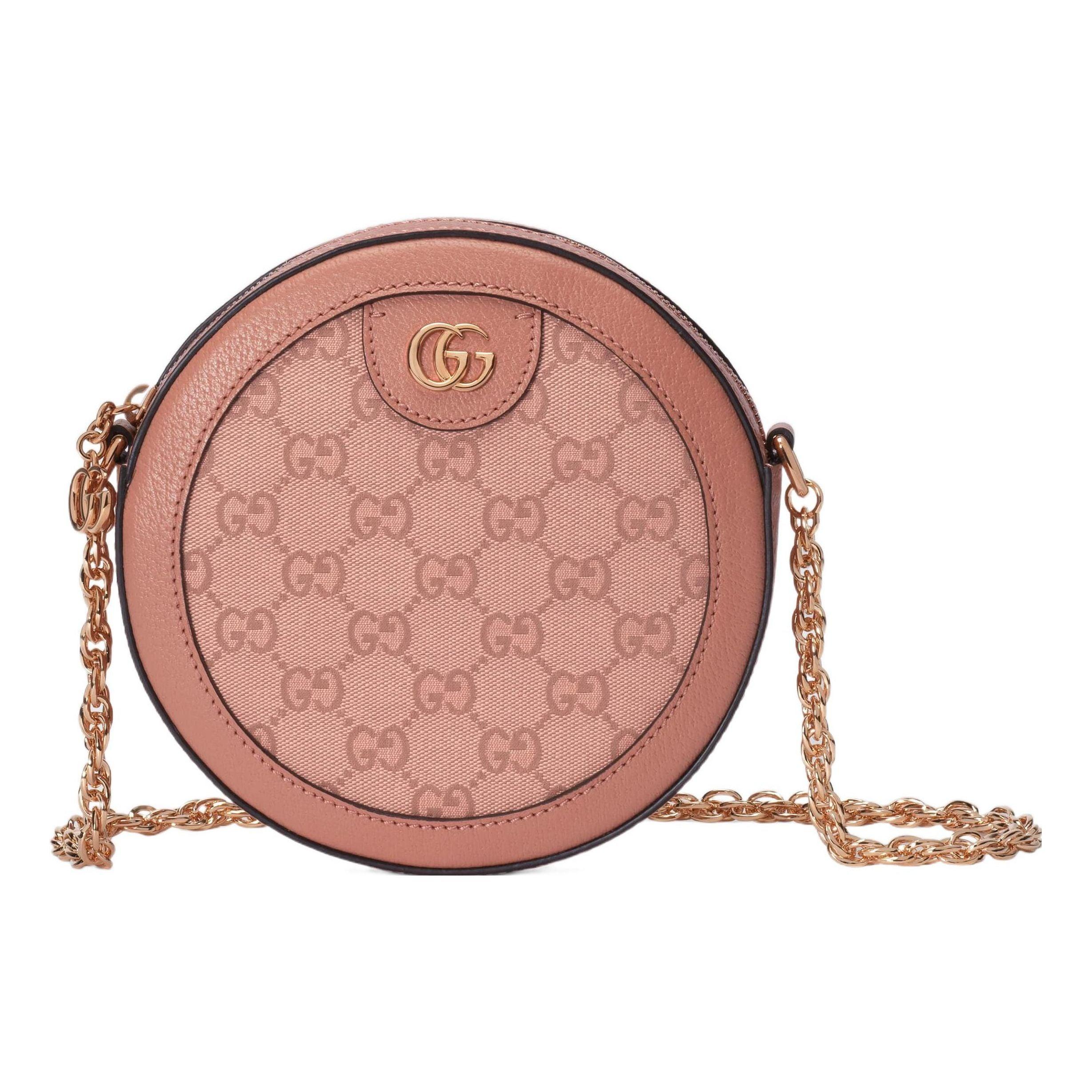 Gucci Wmns Ophidia Gg Mini Round Shoulder Bag in Pink Lyst UK
