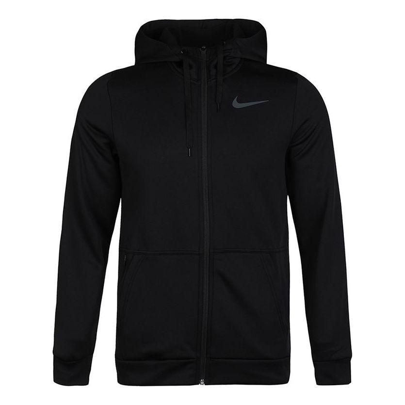 Nike Thera Fu-ength Zipper Cardigan Training Hooded Jacket Back in Black  for Men | Lyst