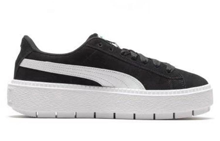 Puma platform trace triple black trainers hot sale