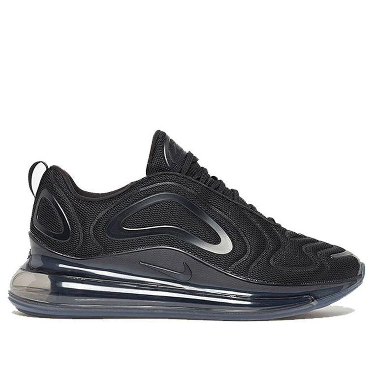 Sneaker Air Max 72 Total Eclipse On Feet Nike Air Max 720 'Triple