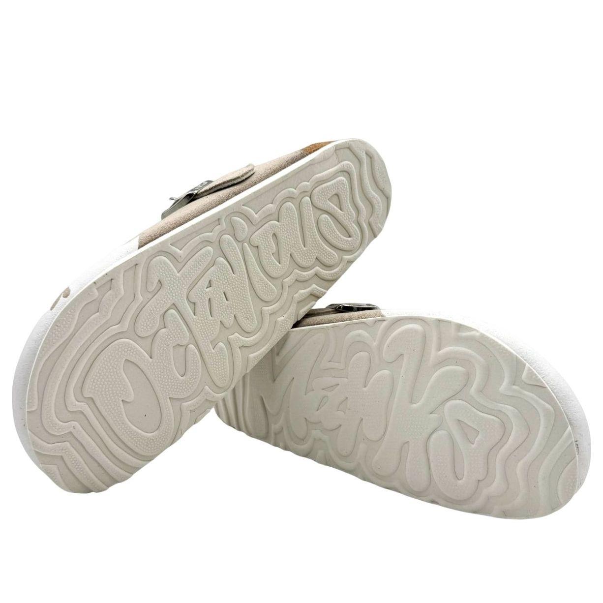 OMNEWYORK Octavious Marks Clog 'Fish Bone' in Brown for Men