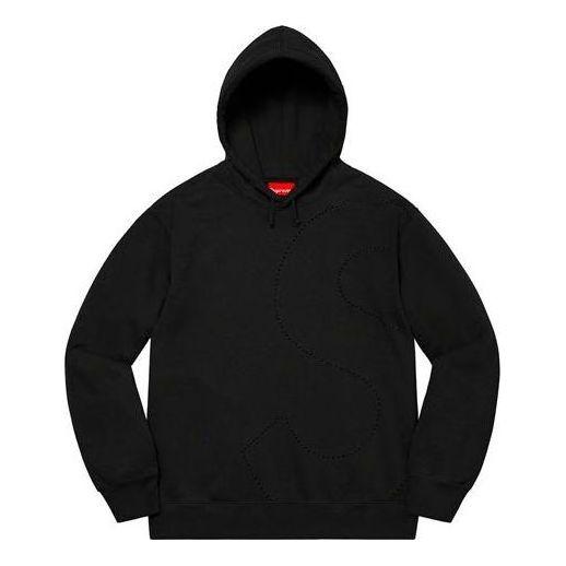 Supreme S Logo Hooded Sweatshirt 黒 Supreme S Logo Split Hooded