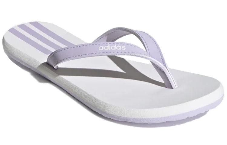 adidas Eezay Flip-flops Purple White Slippers | Lyst