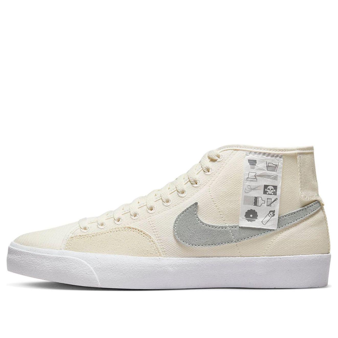 Nike Blazer Court Mid Premium Sb #39 Warning Label #39 in White for Men Lyst