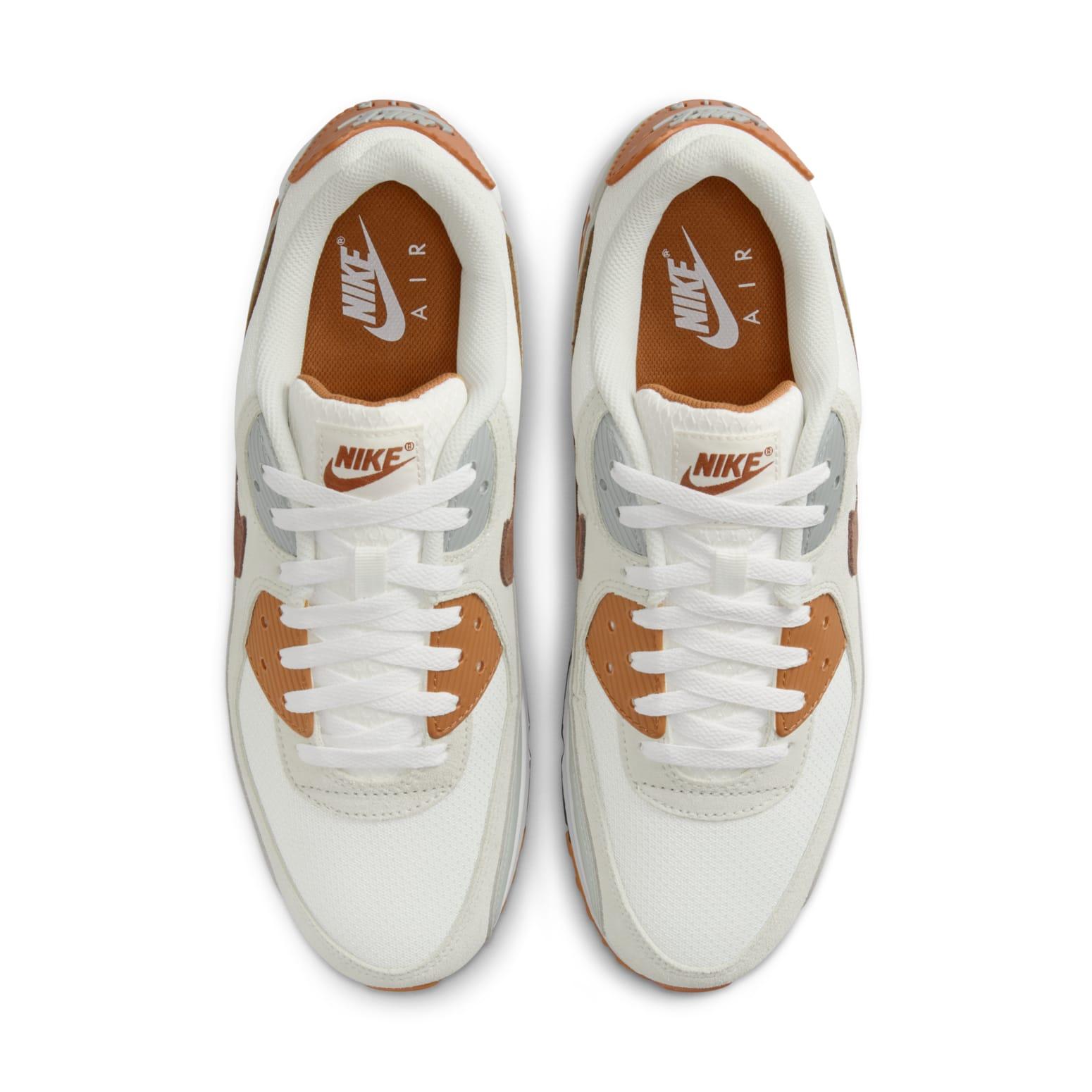 air max 90 white and brown