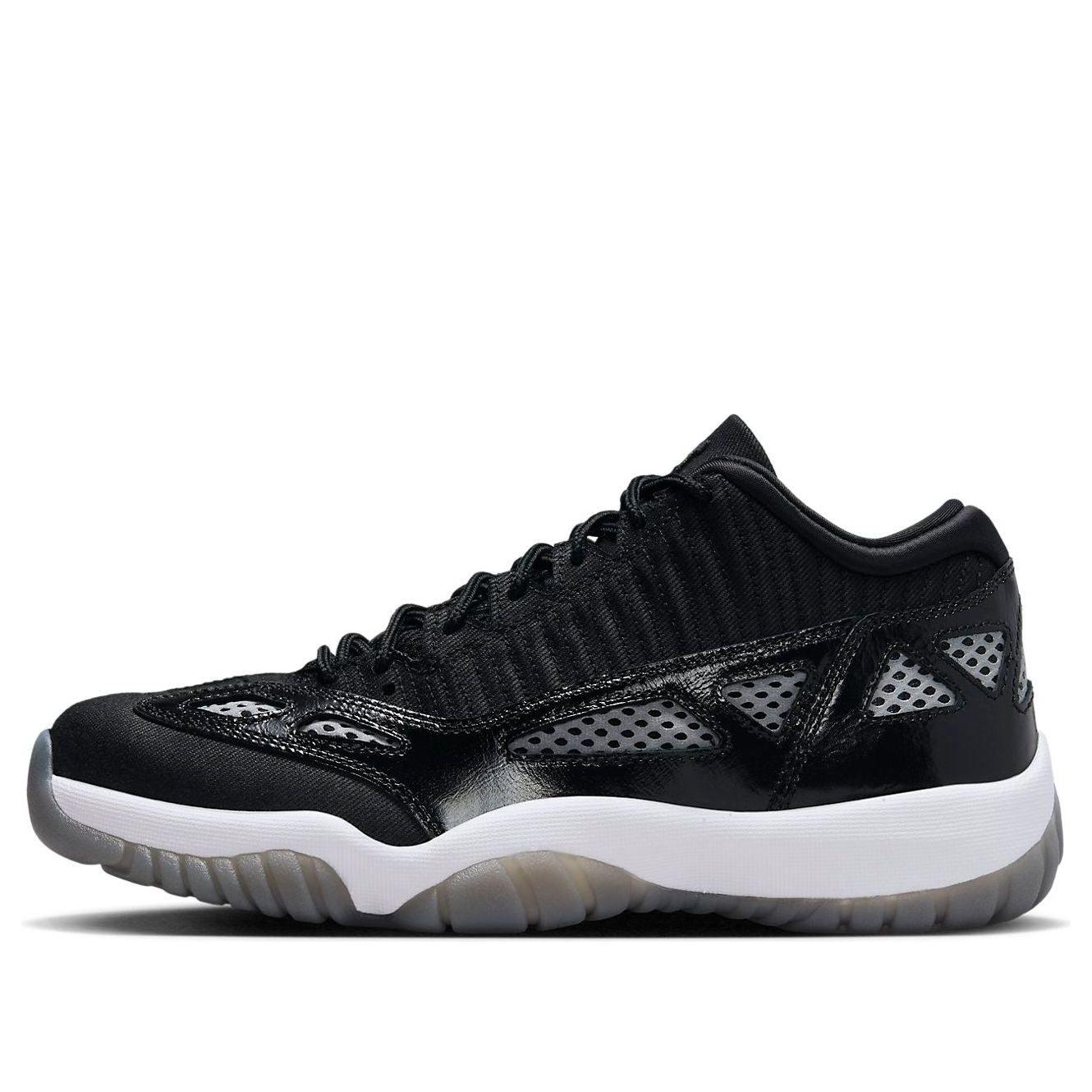 jordan retro 11 low black and white