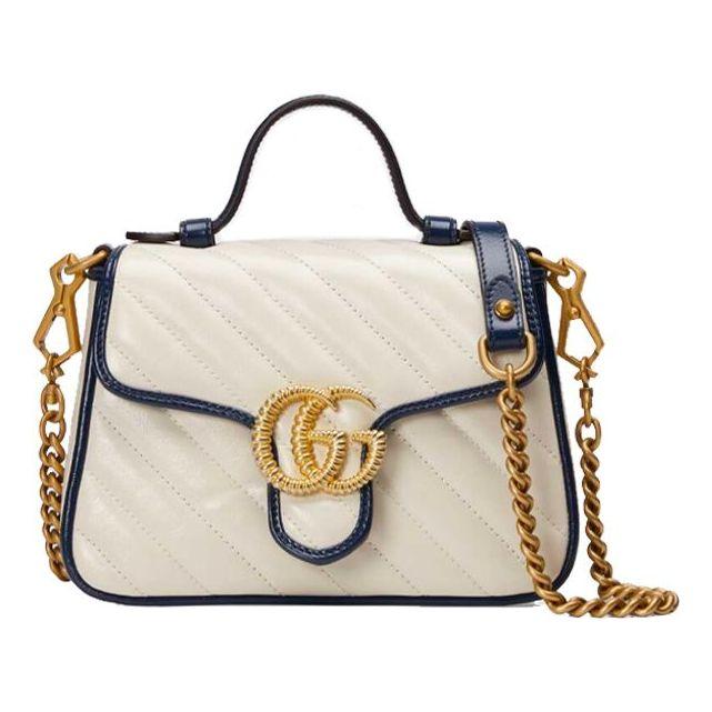 Blue and white gucci bag sales