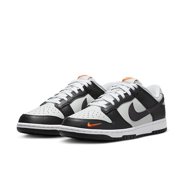 Nike Dunk Low 'black Total Orange Mini Swoosh' for Men | Lyst