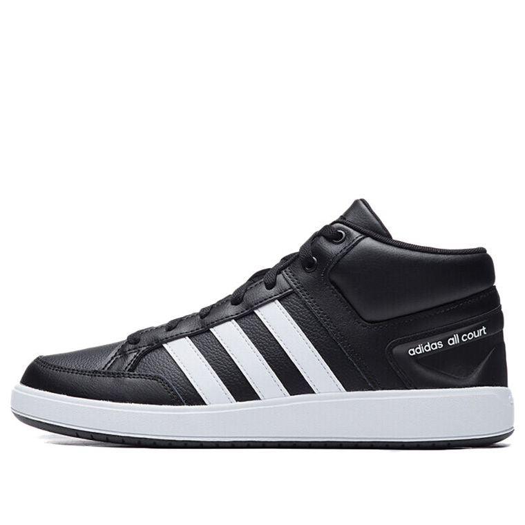 Adidas Neo Court Mid Shoes Black/white Blue for Men | Lyst