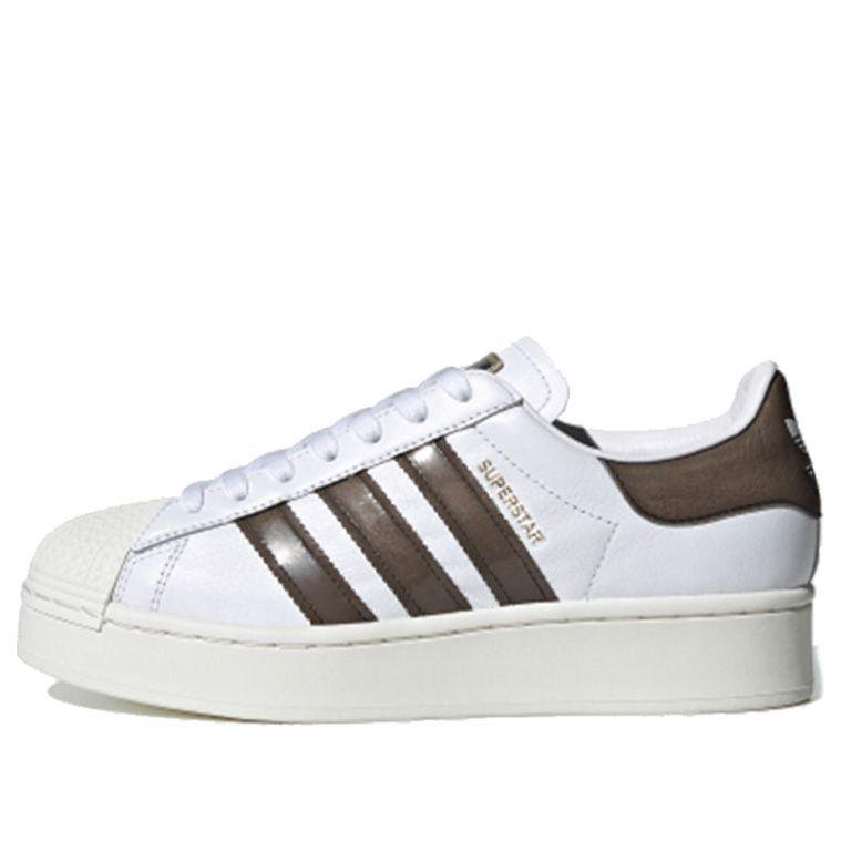 adidas gazelle silver green womens adidas Superstar Bold White/Gold Metallic Women's Shoes, Size: 9 main image 0