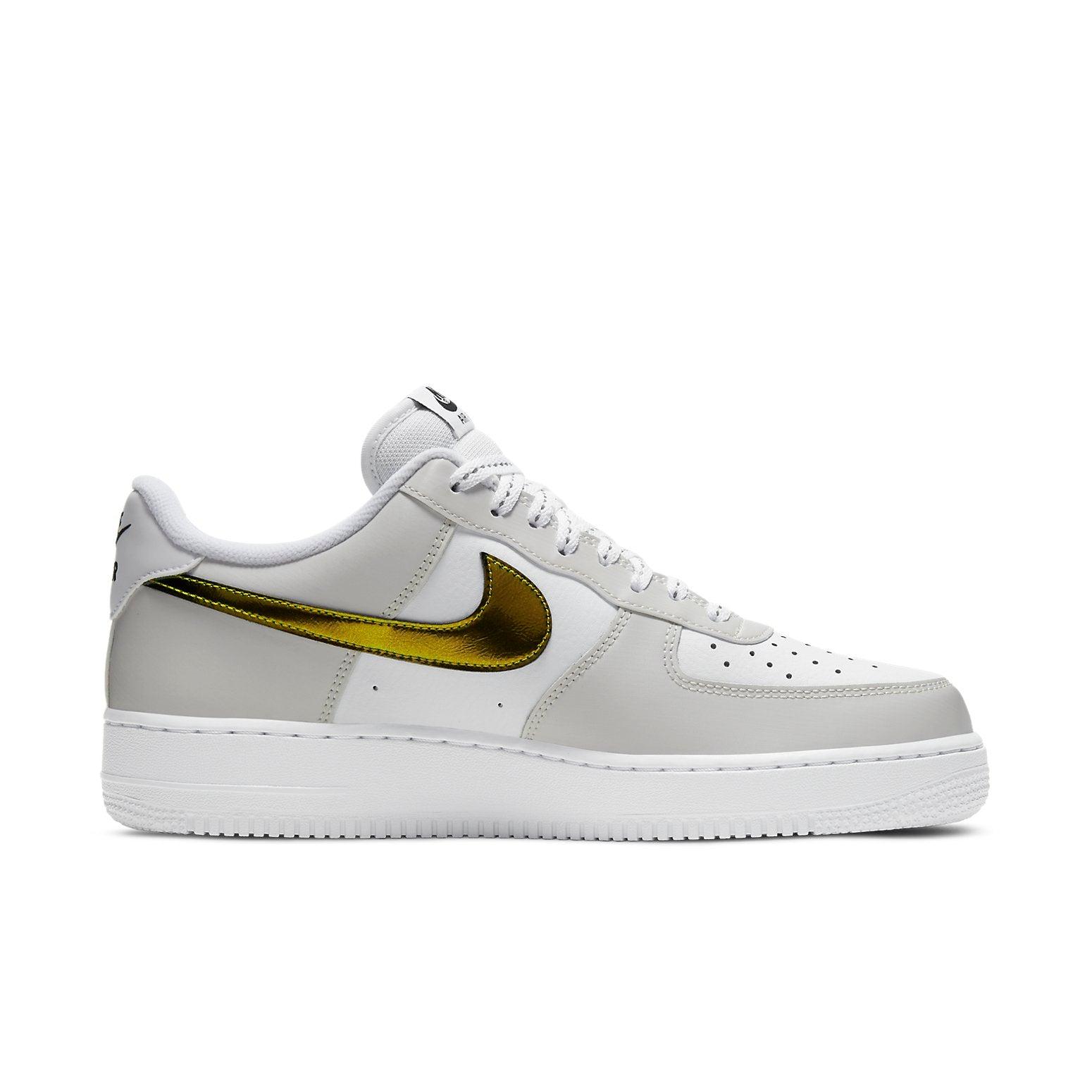 white air force 1 with iridescent swoosh