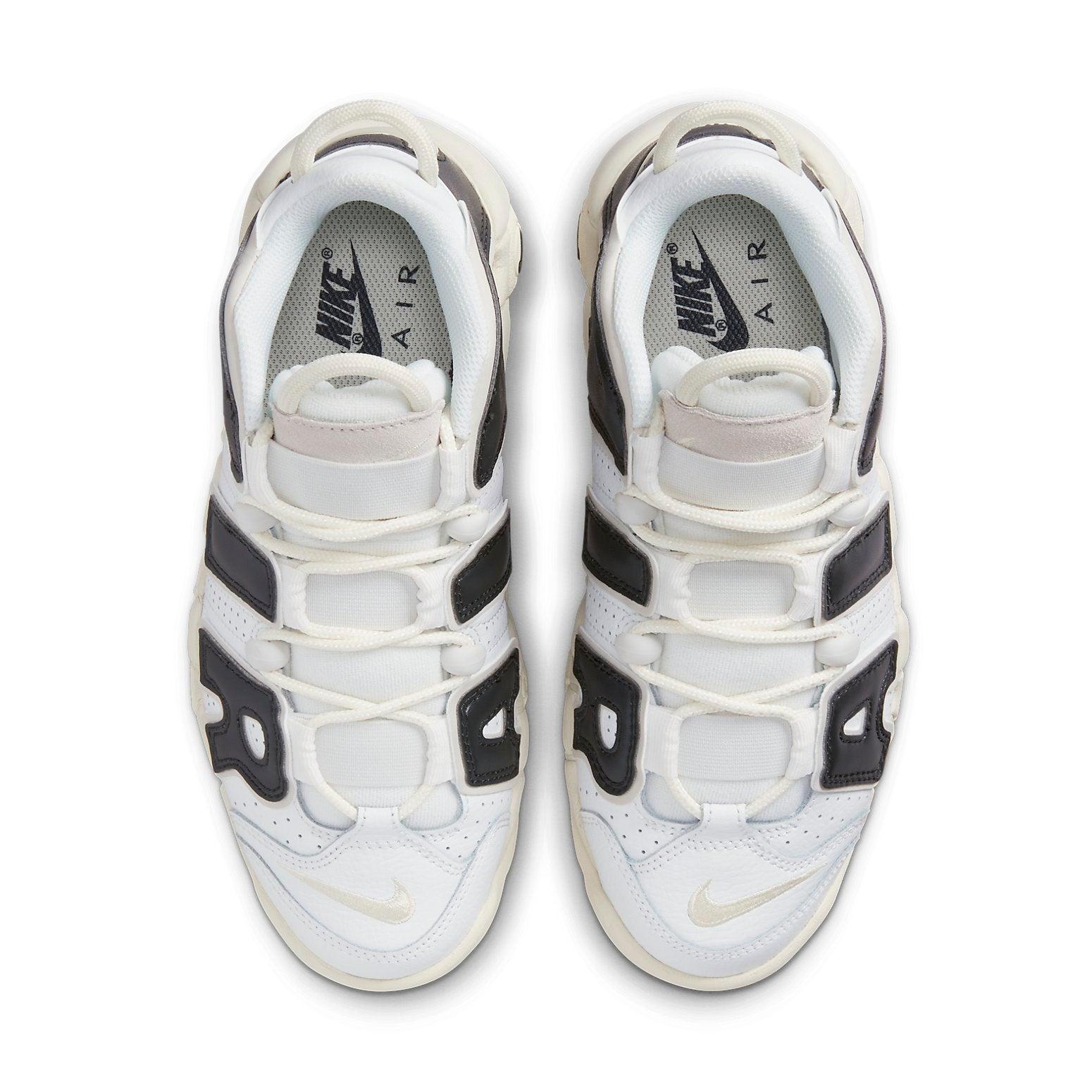 nike uptempo black and pink