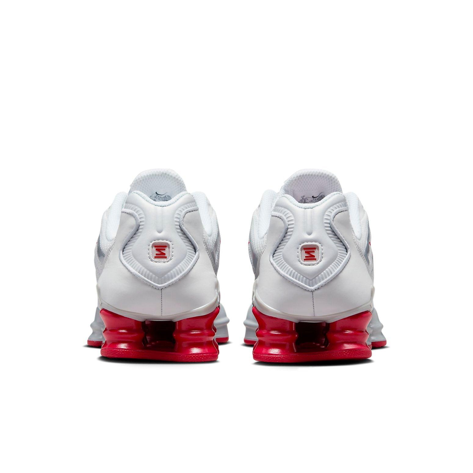 NIKE SHOX TL PLATINUM TINT/WHITE GYM RED FZ4344-001 Nike Shox TL Platinum Tint Gym Red White Silver Grey