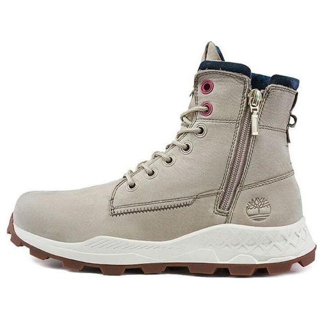 Timberland Brooklyn Side Zip Wide Fit Boots Nubuck in Grey for Men Lyst UK