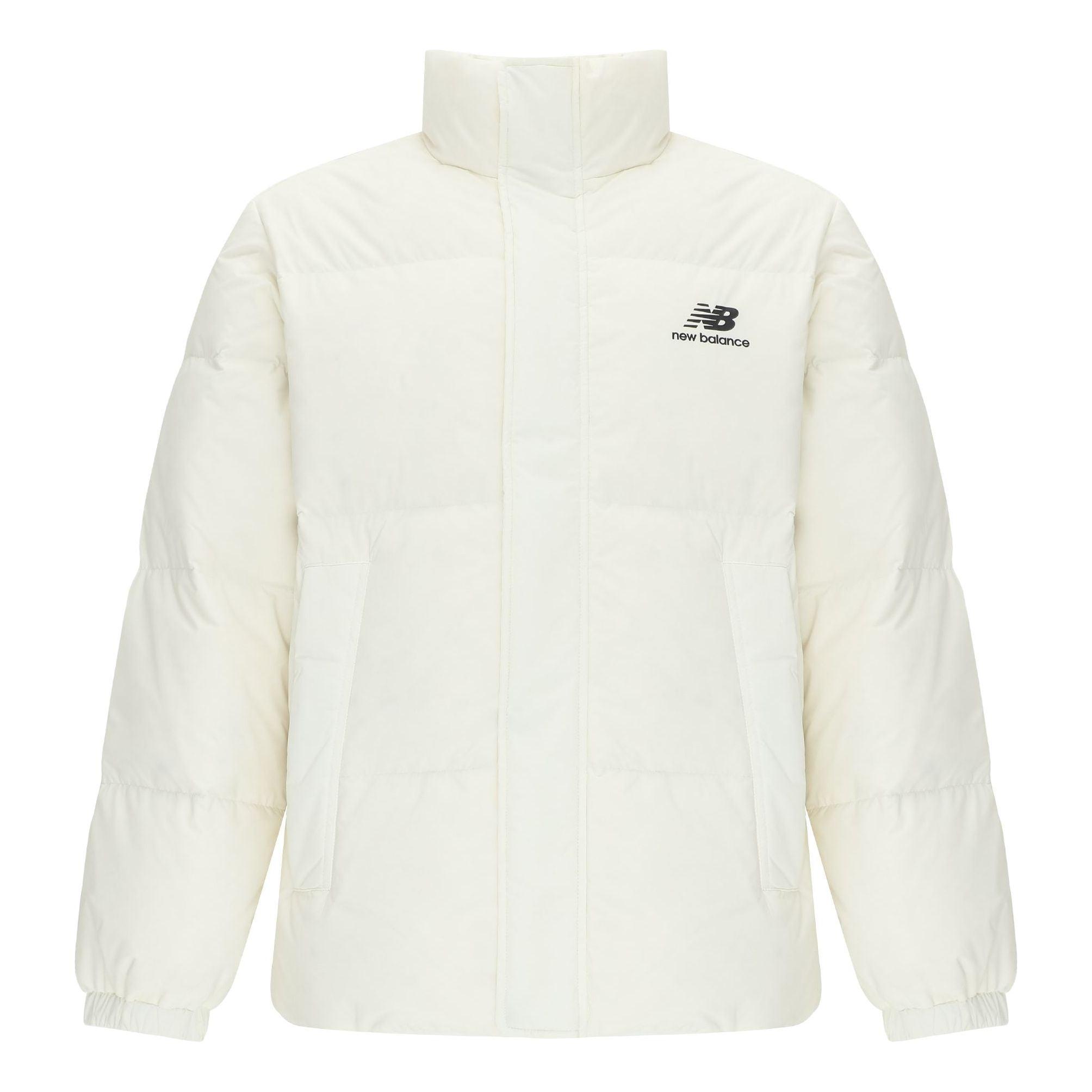 New Balance Logo Sports Down Jackets in White for Men Lyst UK