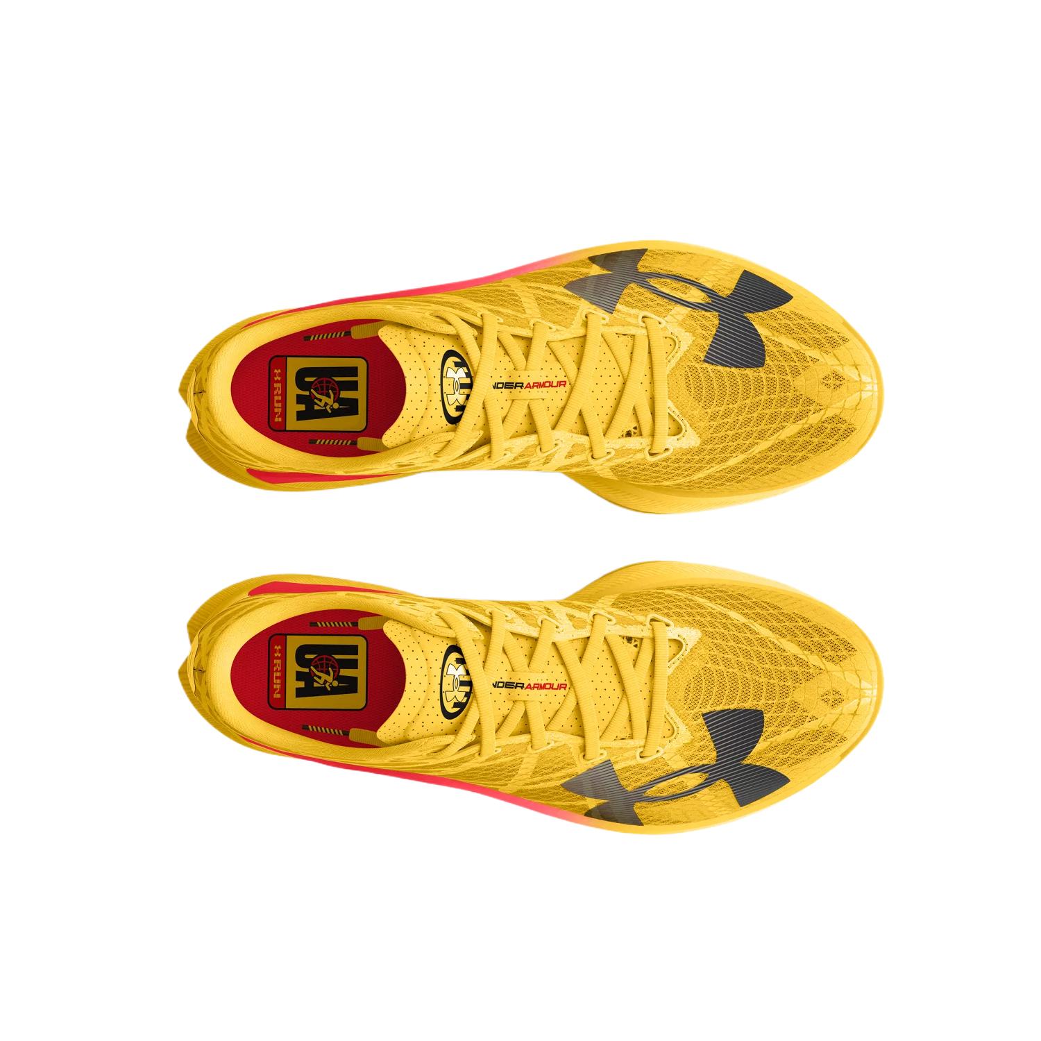 Rare Under Armour Flow Velociti Elite 2 Streetcar Taxi Yellow Red Men\'s US 8 Under Armour Flow Velociti Elite 2  main image 3
