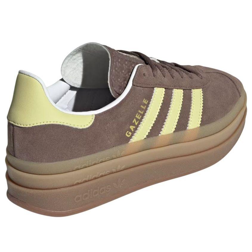 adidas gazelle silver green womens Adidas Skateboarding Gazelle ADV Dark Brown/Preloved Yellow/Earth Stra   Flavour Skateshop