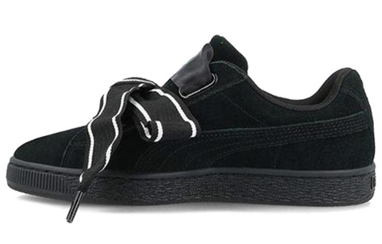 PUMA Suede Heart Satin New Authentic Black | Lyst