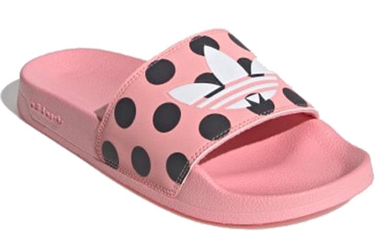adidas Adilette Lite Slides 'trefoil Logo - Polka Dot Pink' | Lyst
