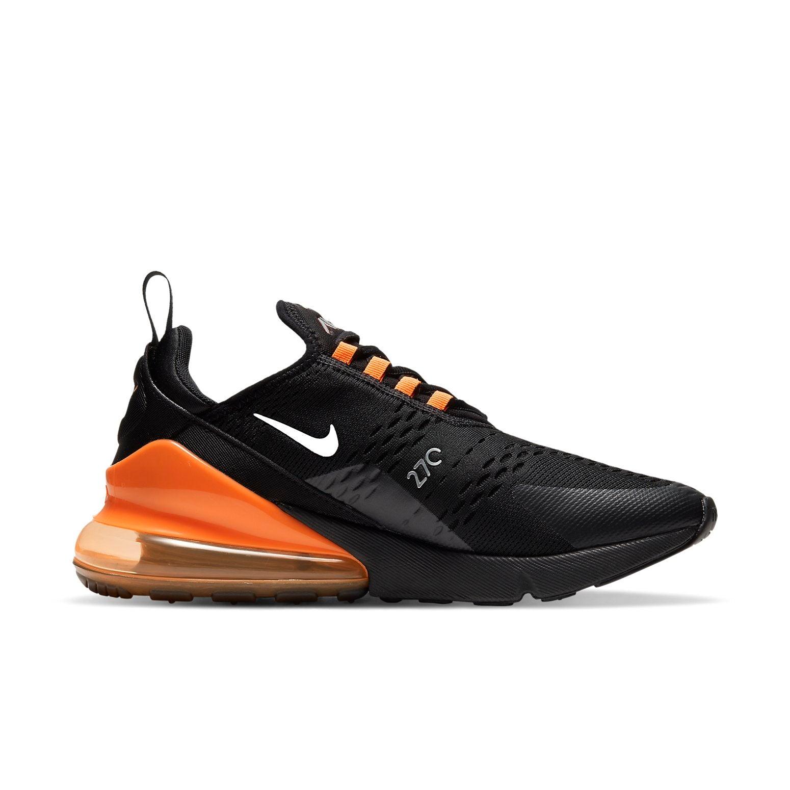 nike air max 270 black and orange mens