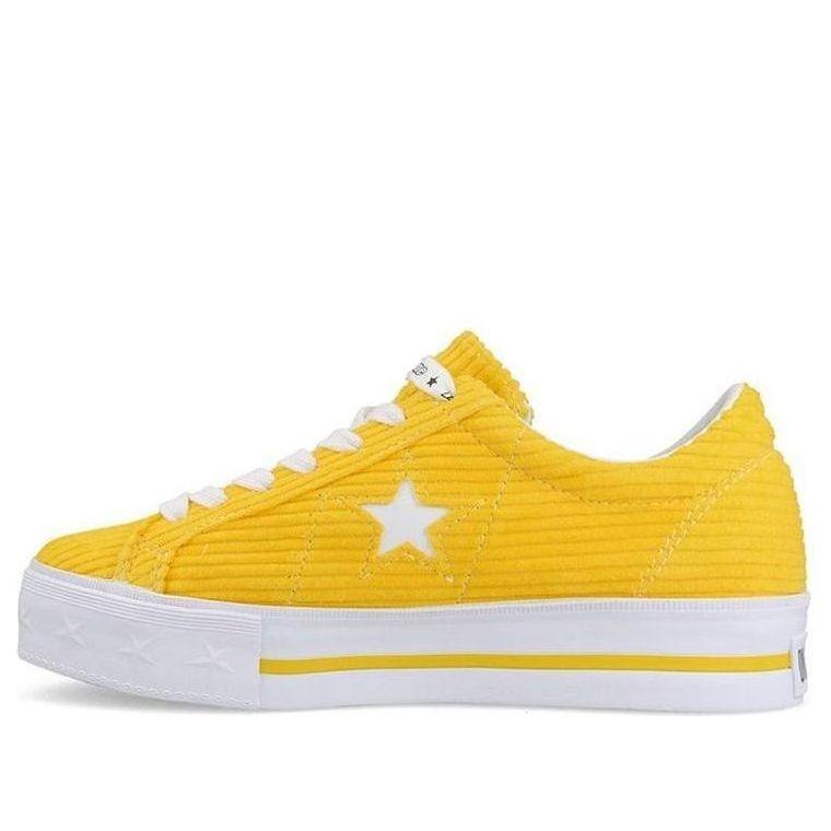 Converse Mademe Jaune Star Platform Converse Custom One Star