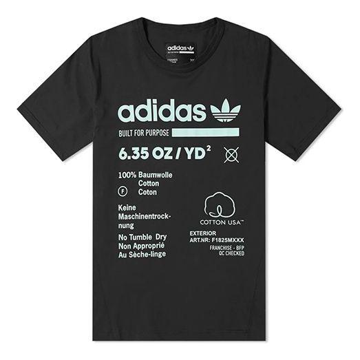 táctica Tranvía Tom Audreath adidas Originals Adidas Originas Kava Aphabet Printing Pattern Short Seeve  Back in Black for Men | Lyst