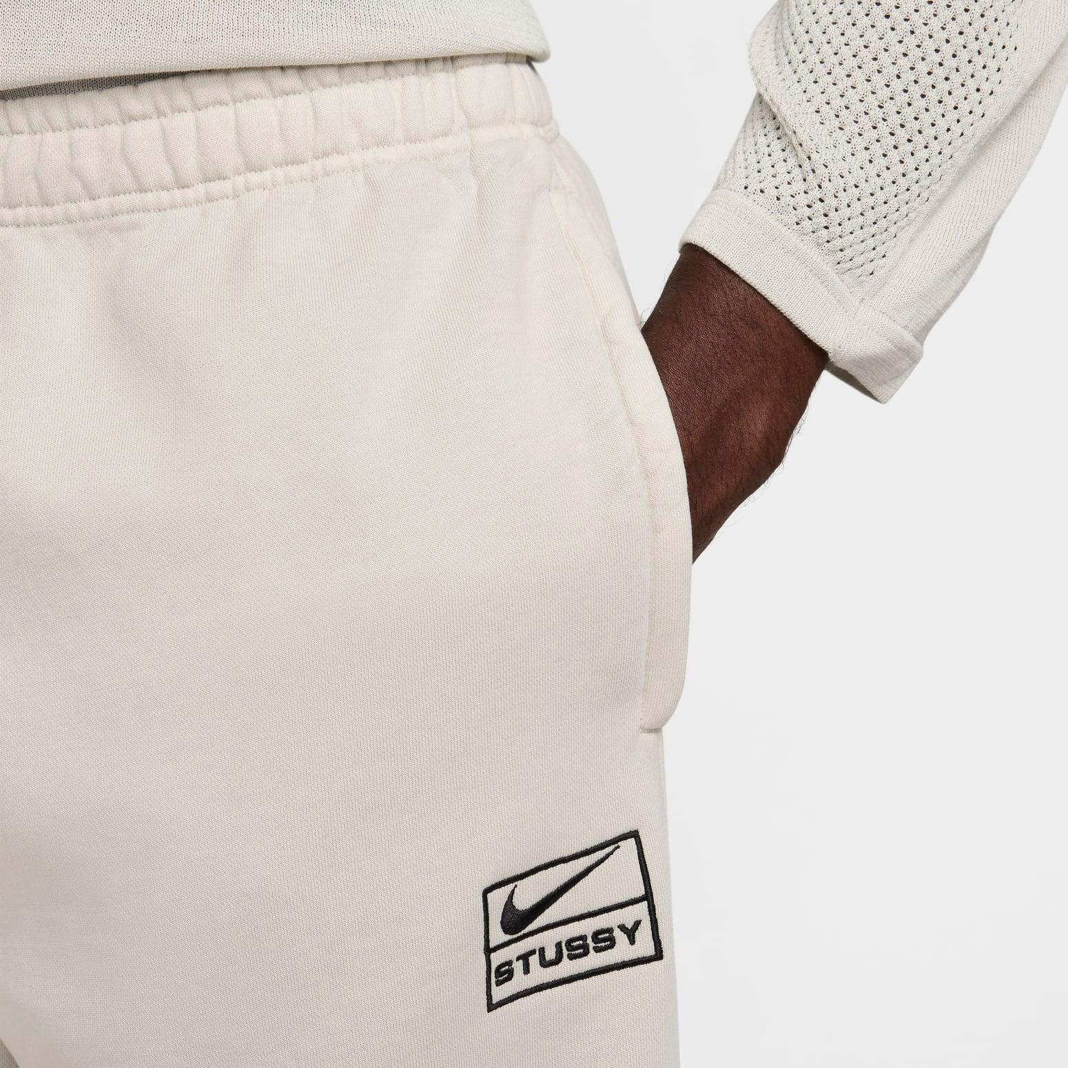 Nike X Stussy Washed Sweatpants 'Light Bone' in White for Men