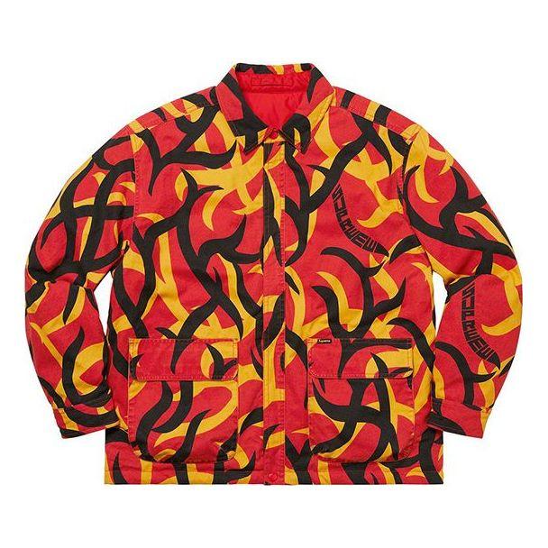 Supreme Fw19 Week 8 Reversible Puffy Work Jacket in Red for Men Lyst UK