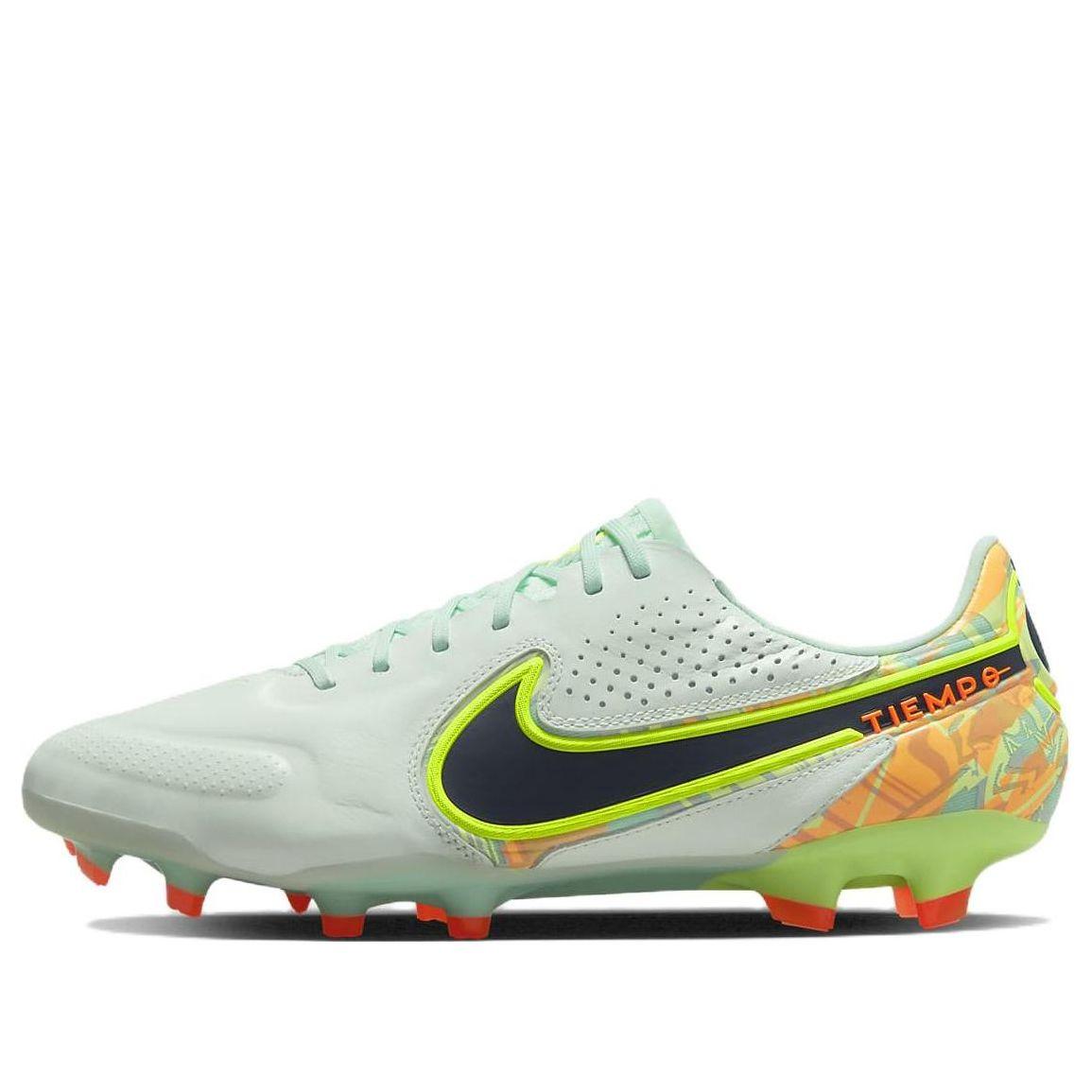 nike tiempo black and orange
