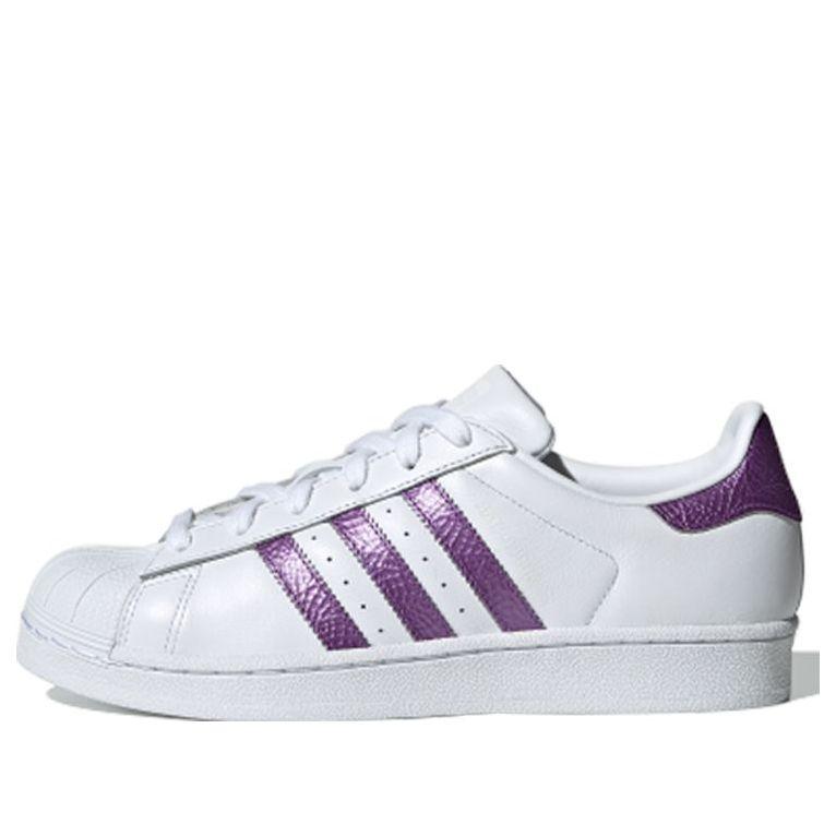 adidas Superstar 'purple' in White | Lyst