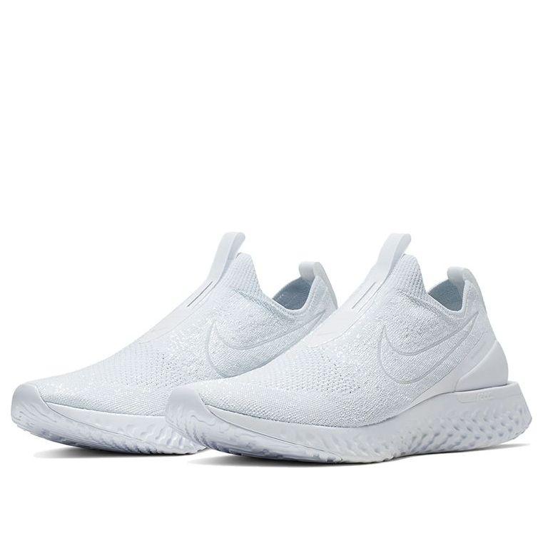 nike epic react phantom triple white