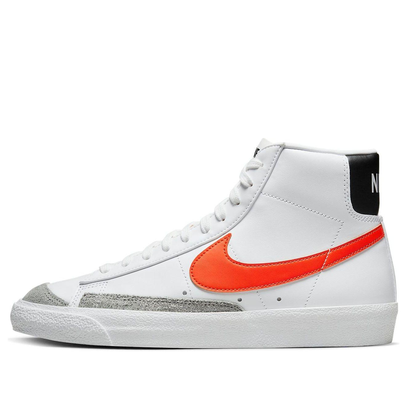 nike blazer mid white black