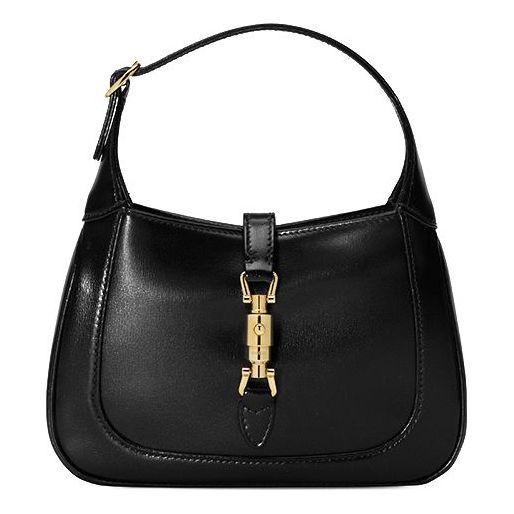 Jackie 1961 mini shoulder bag in black patent leather