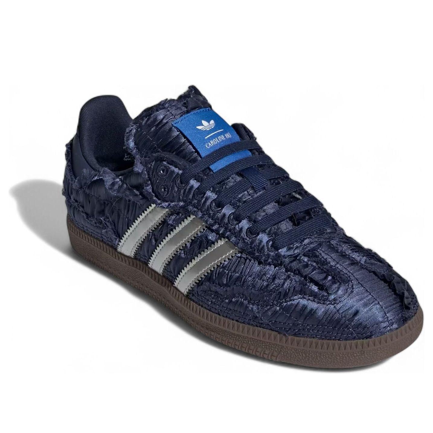 ★ adidas★ adidas X Caroline Hu Samba OG Satin Dark Blue J The Caroline Hu x adidas Samba OG Satin Pack Releases May 2025
