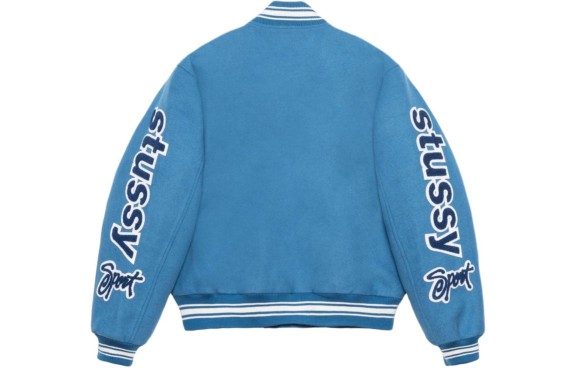 Stussy Ss24 Varsity Jacket in Blue for Men | Lyst