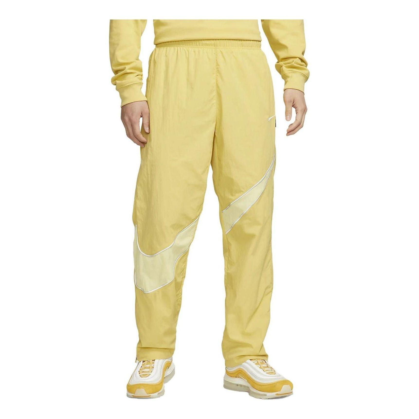 Nike Sportswear Swoosh Woven Pants in Yellow for Men Lyst UK
