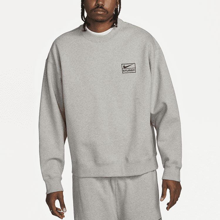Nike X Stussy Fleece Crew 'Dark Heather' in Grey for Men | Lyst UK
