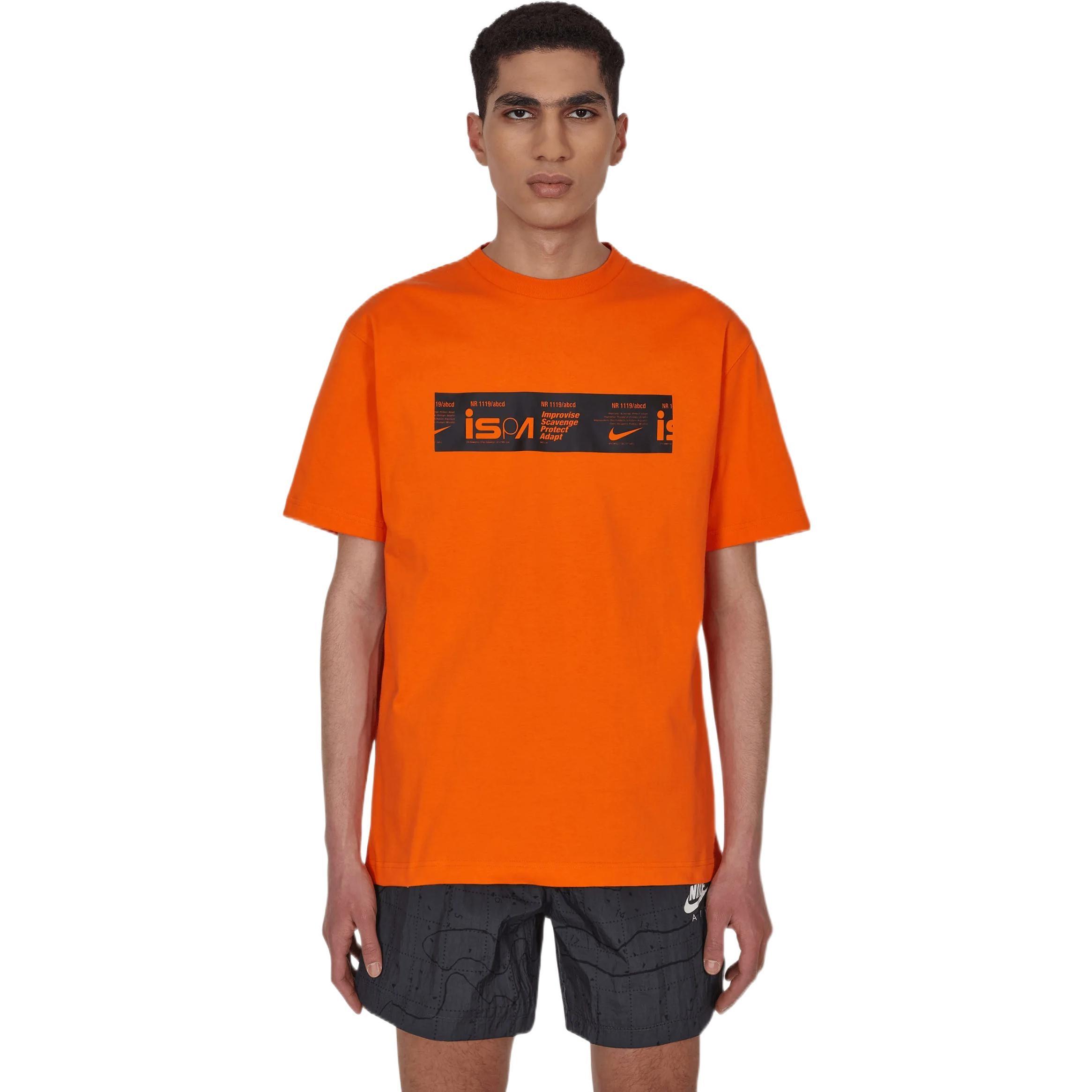 Nike Nrg Ispa Graphic Tee in Orange for Men Lyst UK