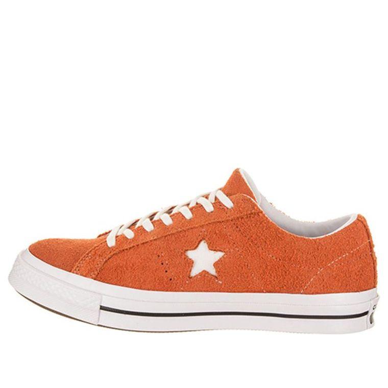 Converse One Star Ox Vintage Suede 'bold Mandarin' in Red for Men | Lyst
