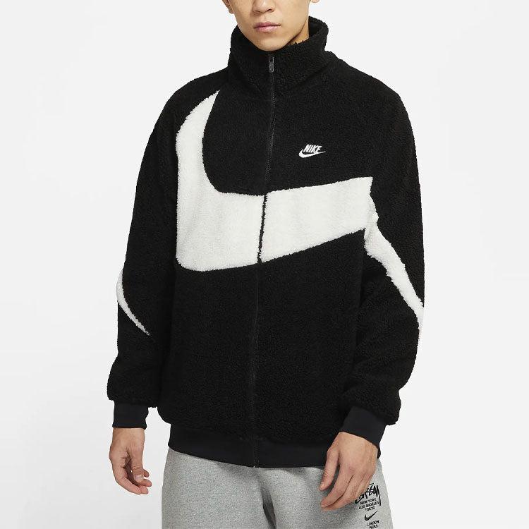 Nike Big Swoosh Large Logo Lamb's Wool Stay Warm Stand Collar