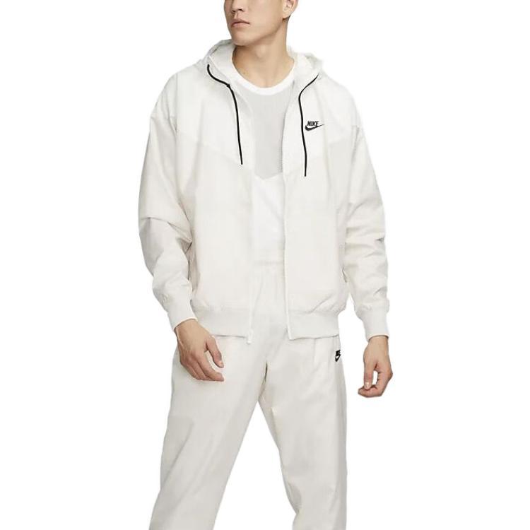 white and gold nike windrunner